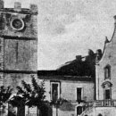 Piazza S.Agostino con la Torre dell'orologio e la chiesa di San Giuseppe